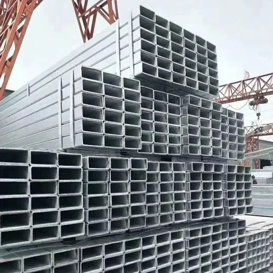 Anti-Corrosion Galvanized Steel Square Tube Gi PPGI Hollow Section Steel Tubes Aluminum Zinc Coating Square Tube Sizes Stainless Steel Square Slotted Tube 1