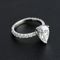 Largeur de bande de 2 mm en or blanche 14K 1