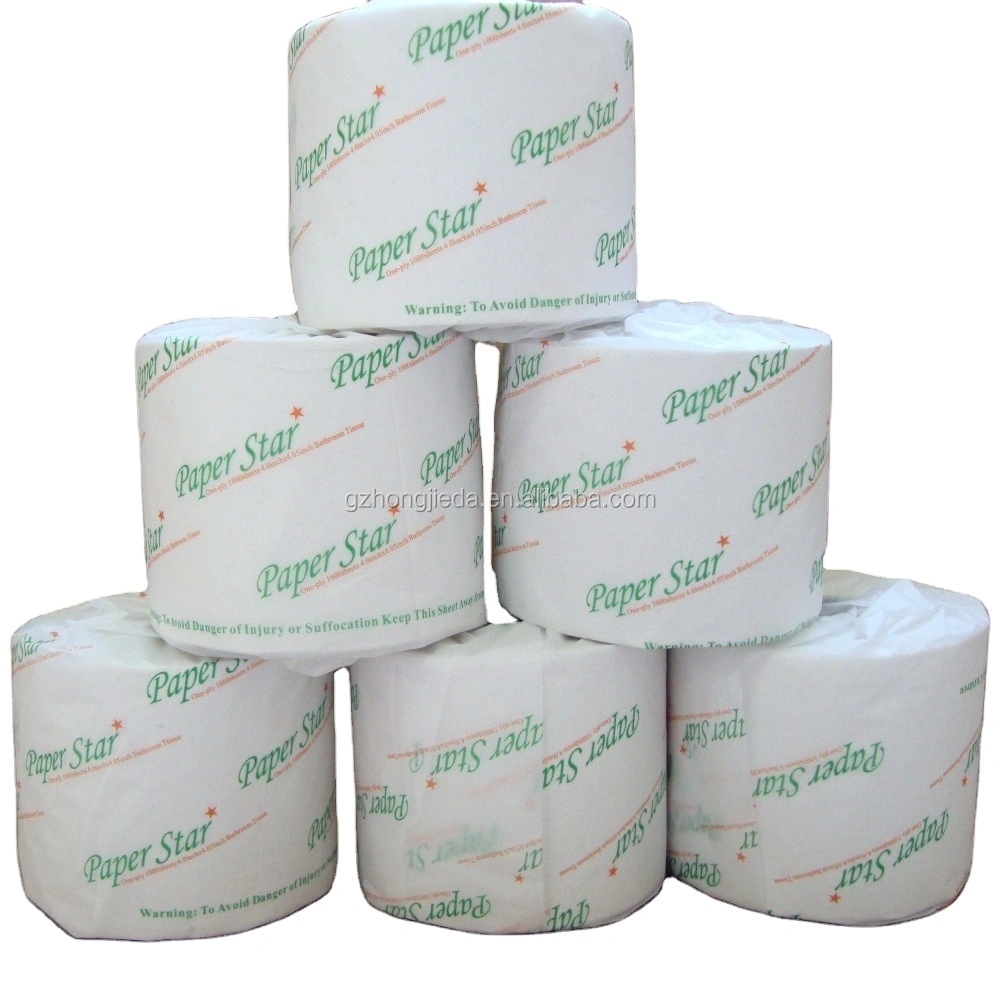 Toilet Tissue Paper Rolls - 2-ply White Embossed, Custom, Recycled Pulp 1