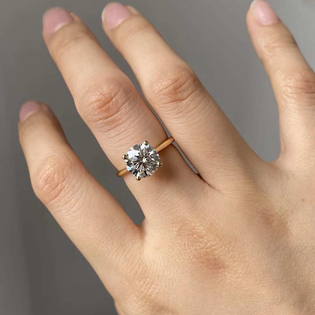 Provence Gem 10k/14k/18k Lab Grown Diamond Cvd Hpht 1.0ct 2.0ct 3.0ct Wedding Engagement Rings For Women 1