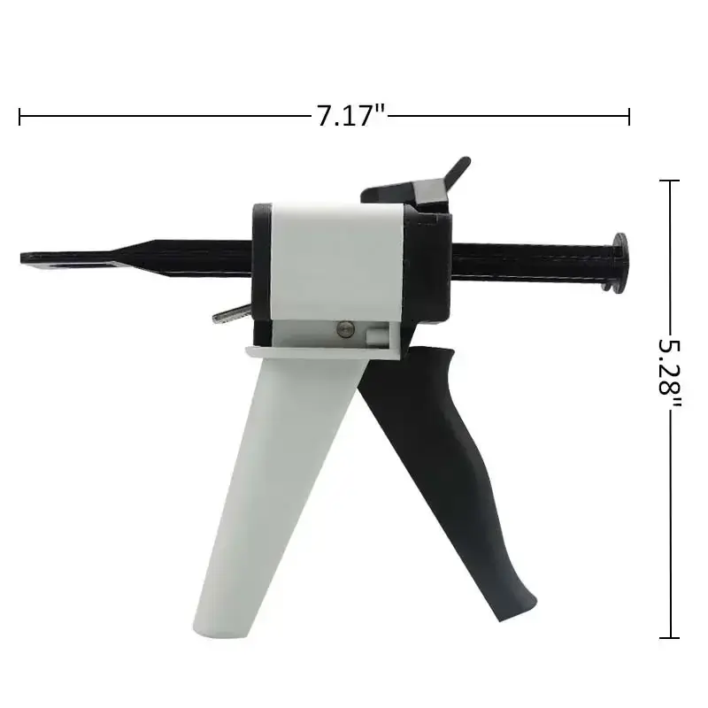 Dental Impression Mixing Dispensing Gun 1:1 /1:2 Silicon Rubber Dispenser Gun 10:1 Dentist Tools-1 2