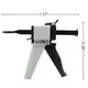 Dental Impression Mixing Dispensing Gun 1:1 /1:2 Silicon Rubber Dispenser Gun 10:1 Dentist Tools-1 2