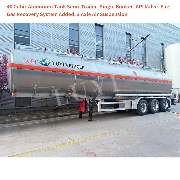 Semi trailer del tanque de combustible de aleación de aluminio | Luyi 5