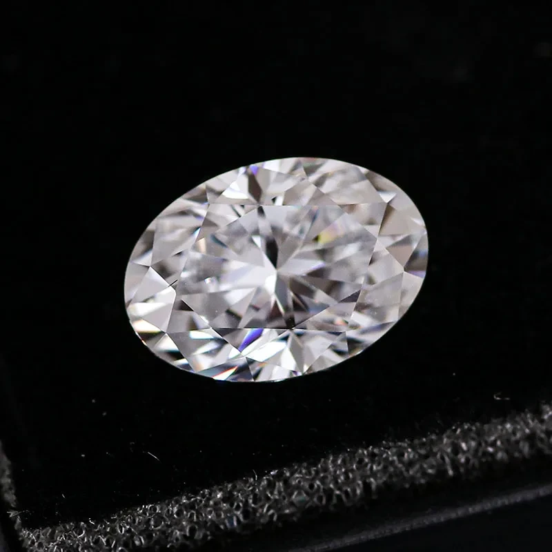 1 carat Moissanite def Vvs OVAL CUT MISSANITE DIAMANT LOBE STONE 8 mm Taille de vente en gros Produit de vente à chaud 1