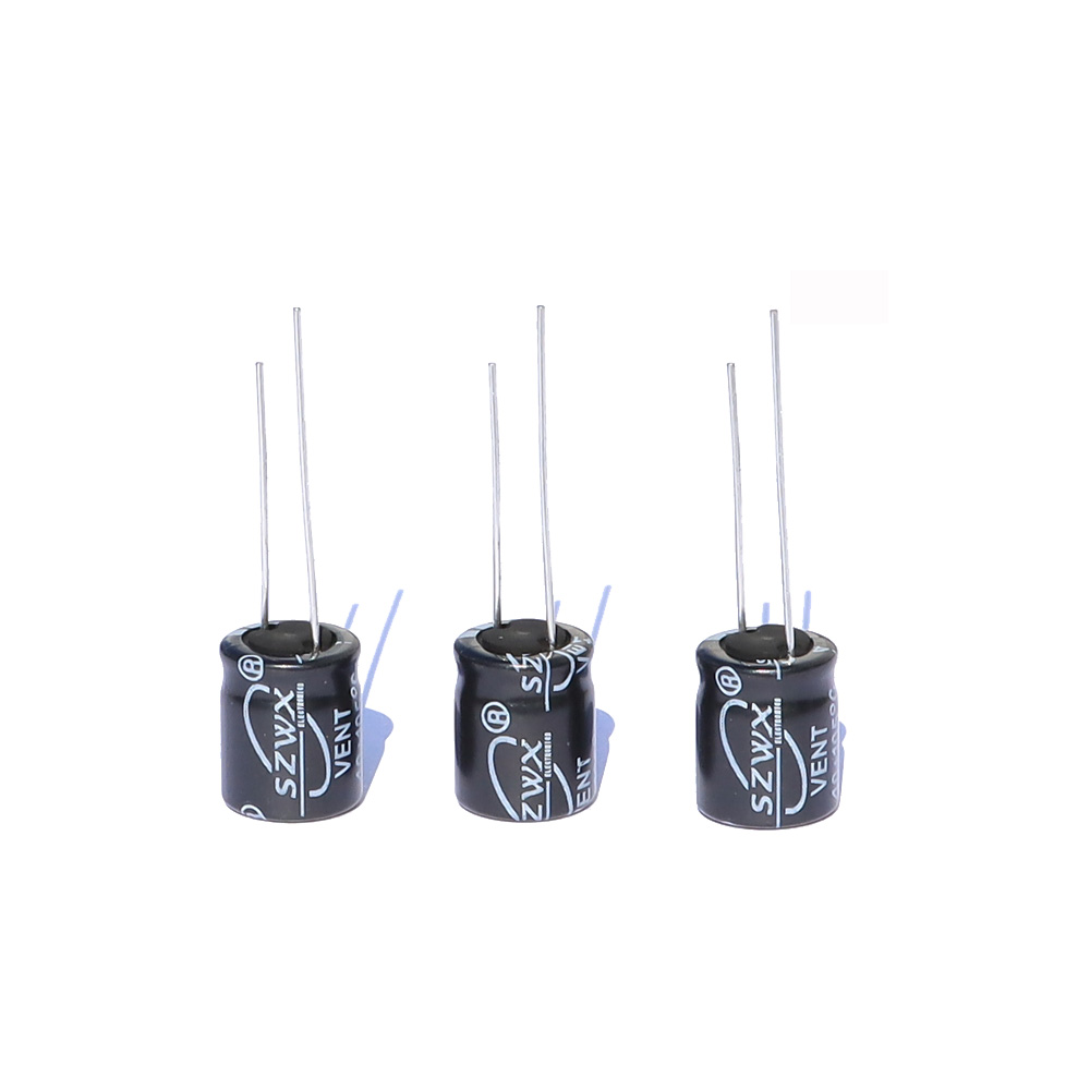 Capacitor de chumbo radial 1uf10uf100uf1000uf, 10v,16v,25v,50v,100v capacitor eletrolítico de alumínio para indústria de luzes led 1
