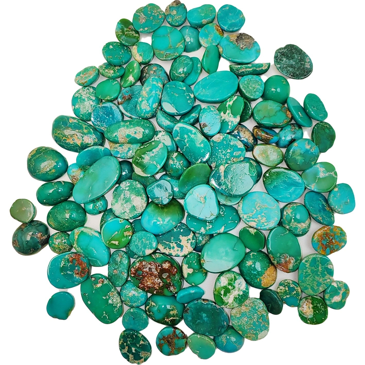 Free-shape Natural Turquoise Cabochon Size Free-shape Healing Gemstone 1