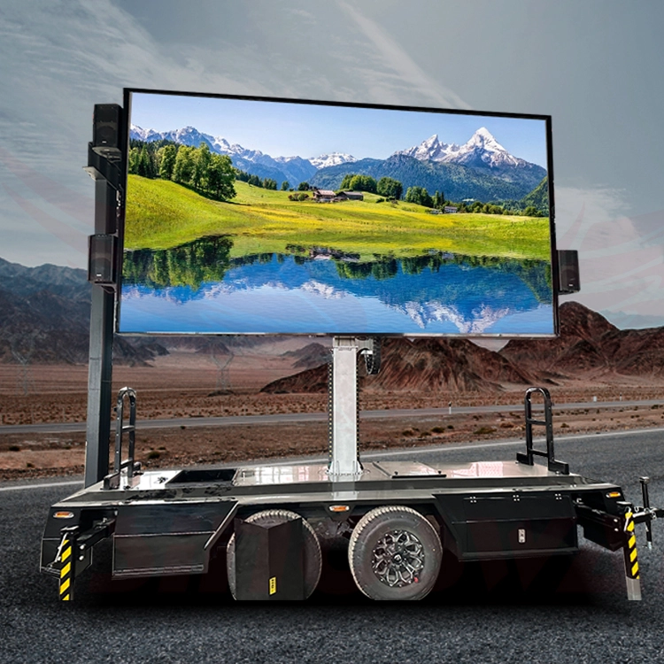 Hydraulic System LED Display Trailer - Portable & Elegant 1