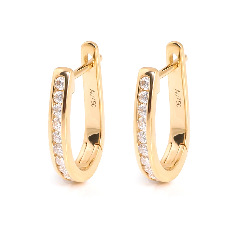 Boucles d'oreilles bijoux 14k boucles d'oreilles en or réel 1