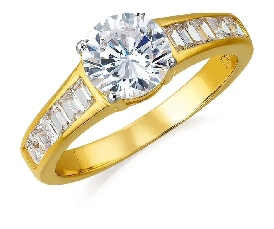 Provence Jewelry 2.01ct F Vs2 Lab Grown Diamond Ring Yellow 18k Really Gold Engagement Ring Luxury Jewelry Queen Victoria 1