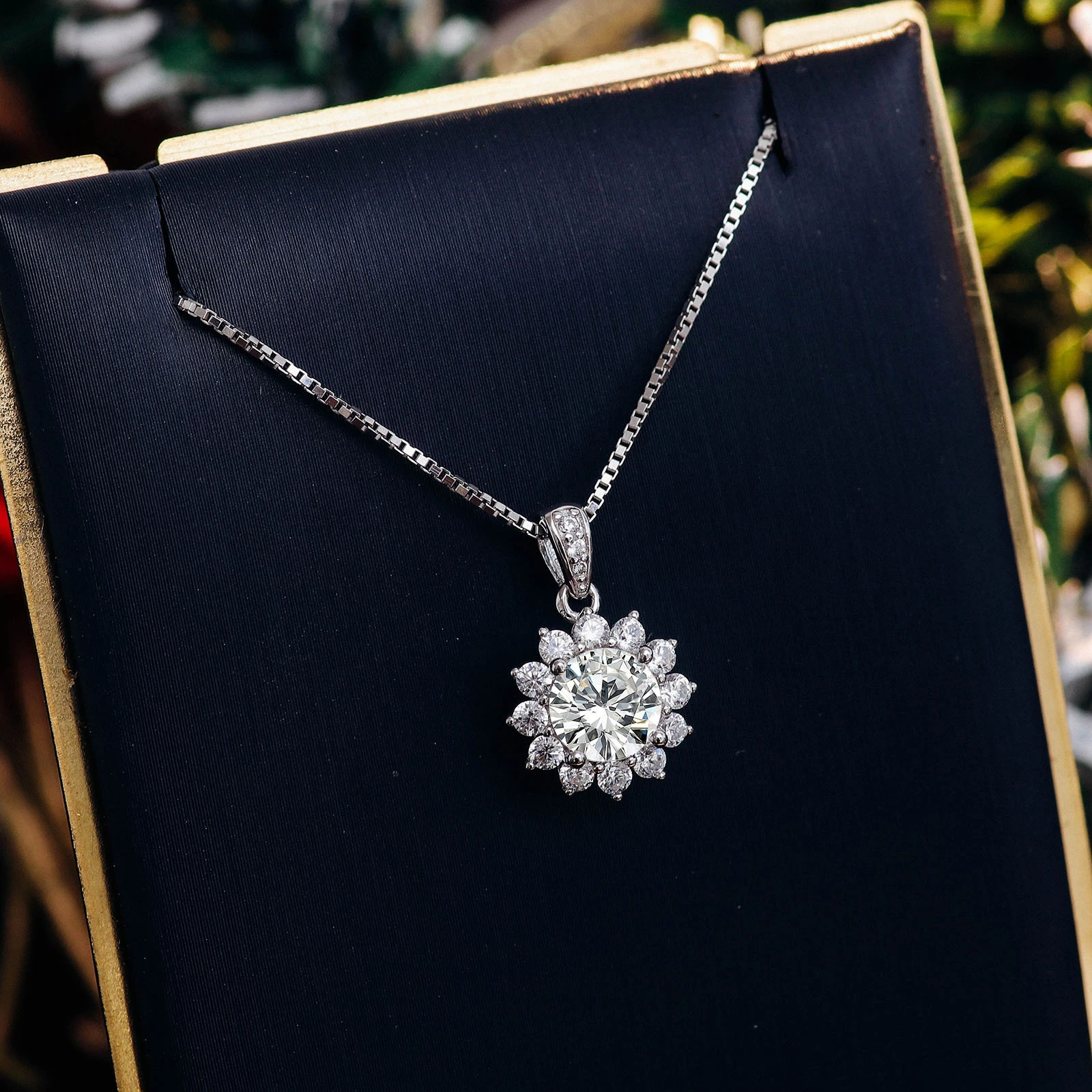 Bulk Items Wholesale Lots Silver 925 Diamond Test Past Round Brilliant Cut 1carat Def Moissanite Wedding Pendant 1