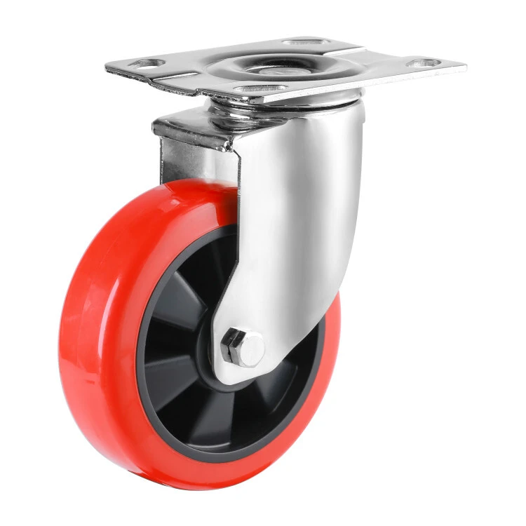 China Caster Supplier 345 Medium Duty Trolley Caster Industrial Swivel Castor Wheels 1