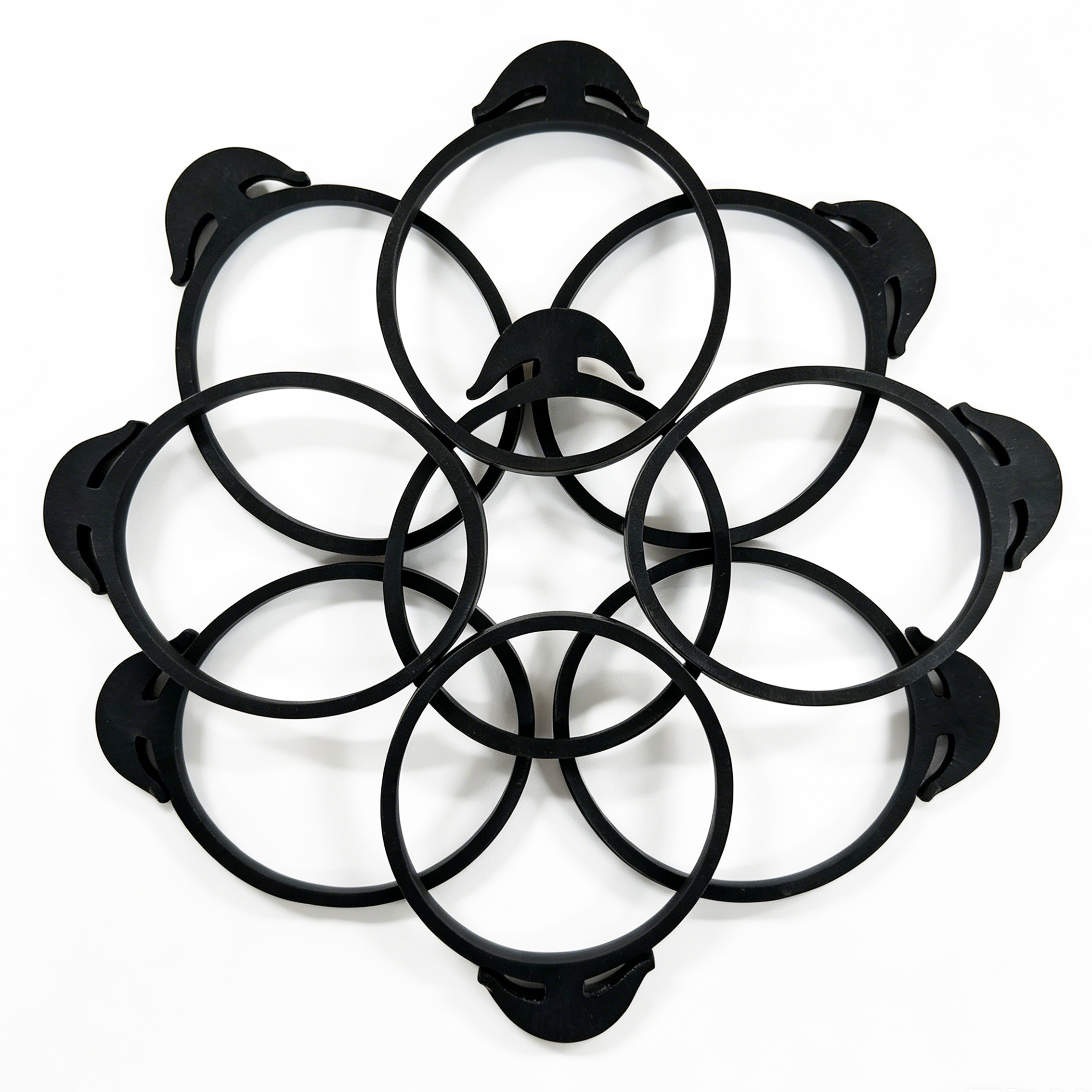 EPDM Hook Rubber Bands for Plant Support, Garden Tree Ties & Nursery Bundling 1