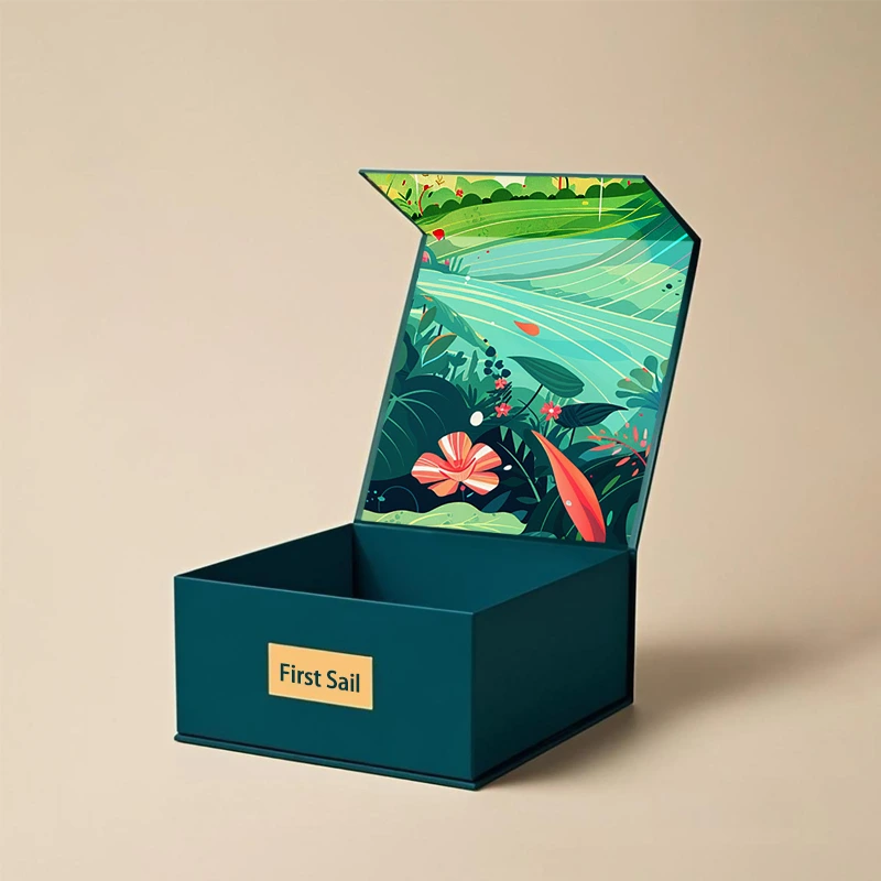 Фабрика по изготовлению упаковки для игрушек из матового черного жесткого картона с магнитной крышкой. Подарочная коробка. 1