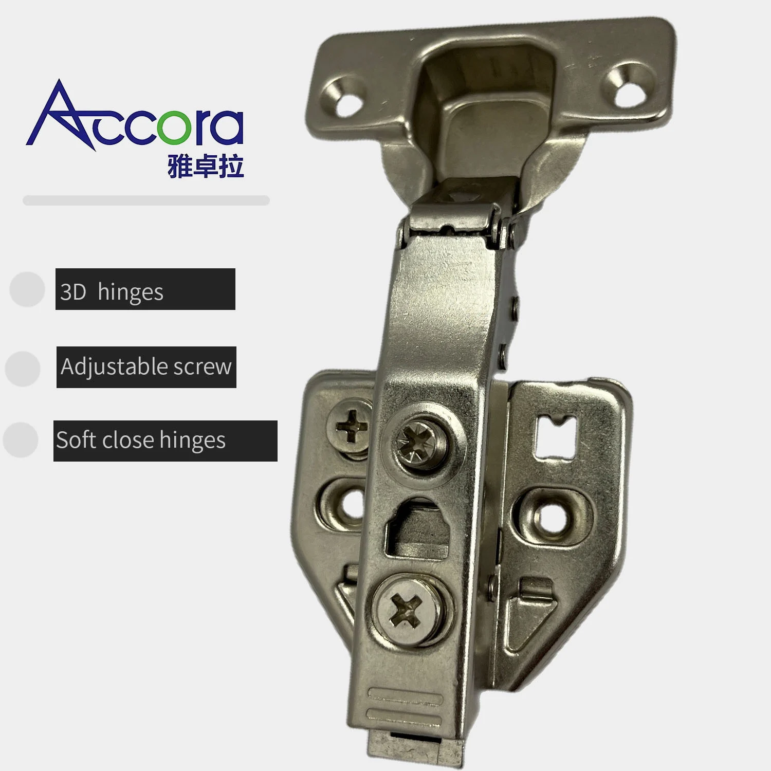 Stainless Steel Adjustable 3D Hydraulic Hinges for Cabinets 1