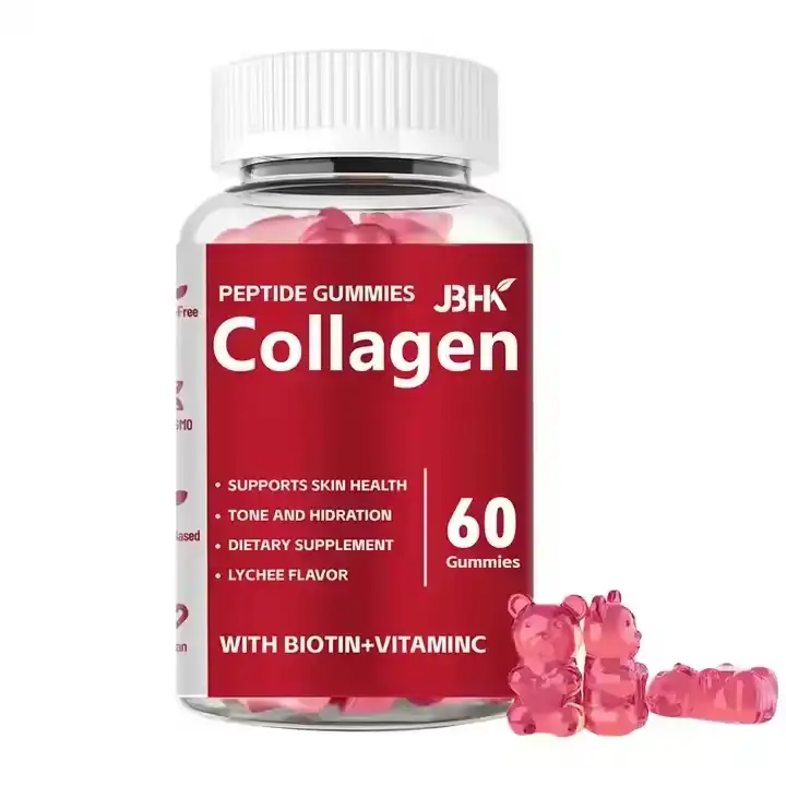 Marine Collagen + Vit C Beauty Gummies, Herbal, 60 Bears, OEM 1