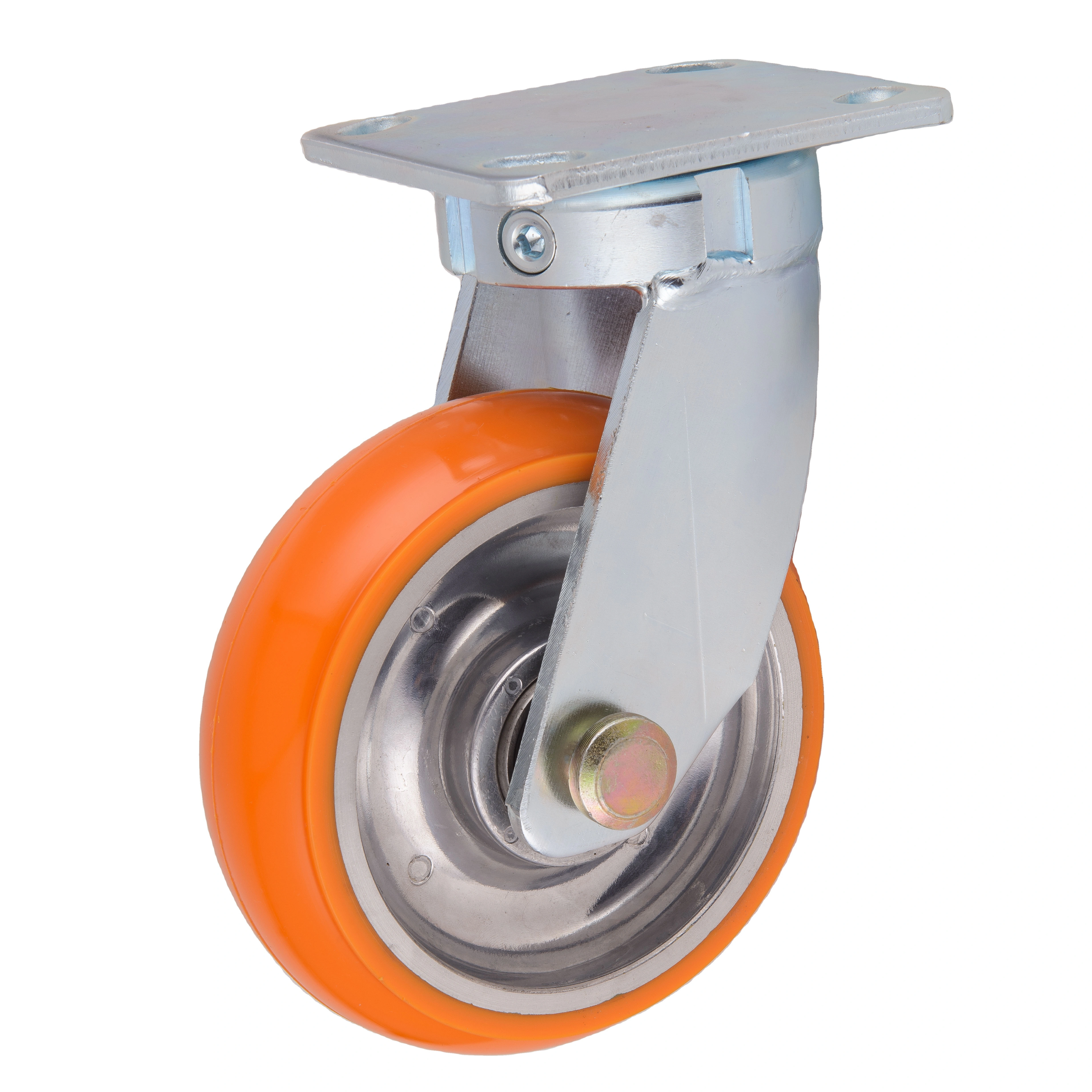 6 Wholesale Heavy Duty Industrial Aluminum Core Pu Swivel Caster Wheels 1