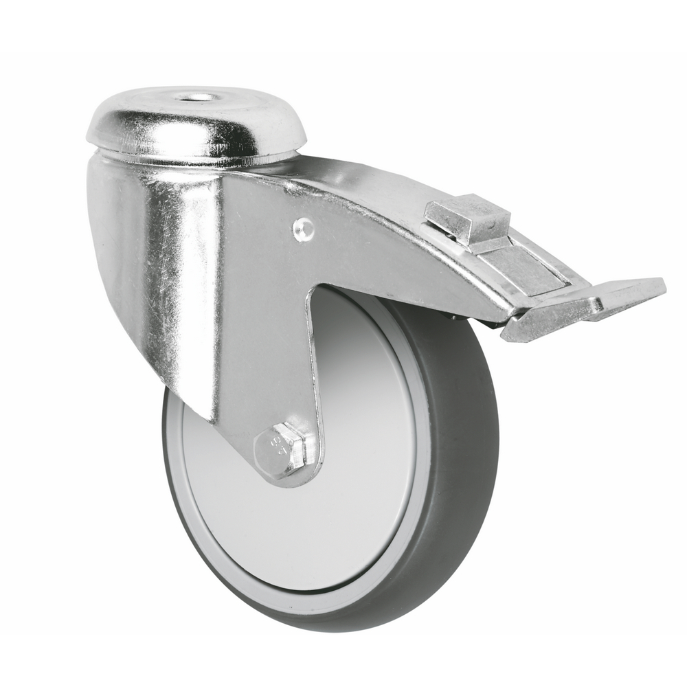 Best Selling 4 5 Castor Tpr Polypropylene Medium Duty Casters For Single Ball Bearing With Thread Guards 1