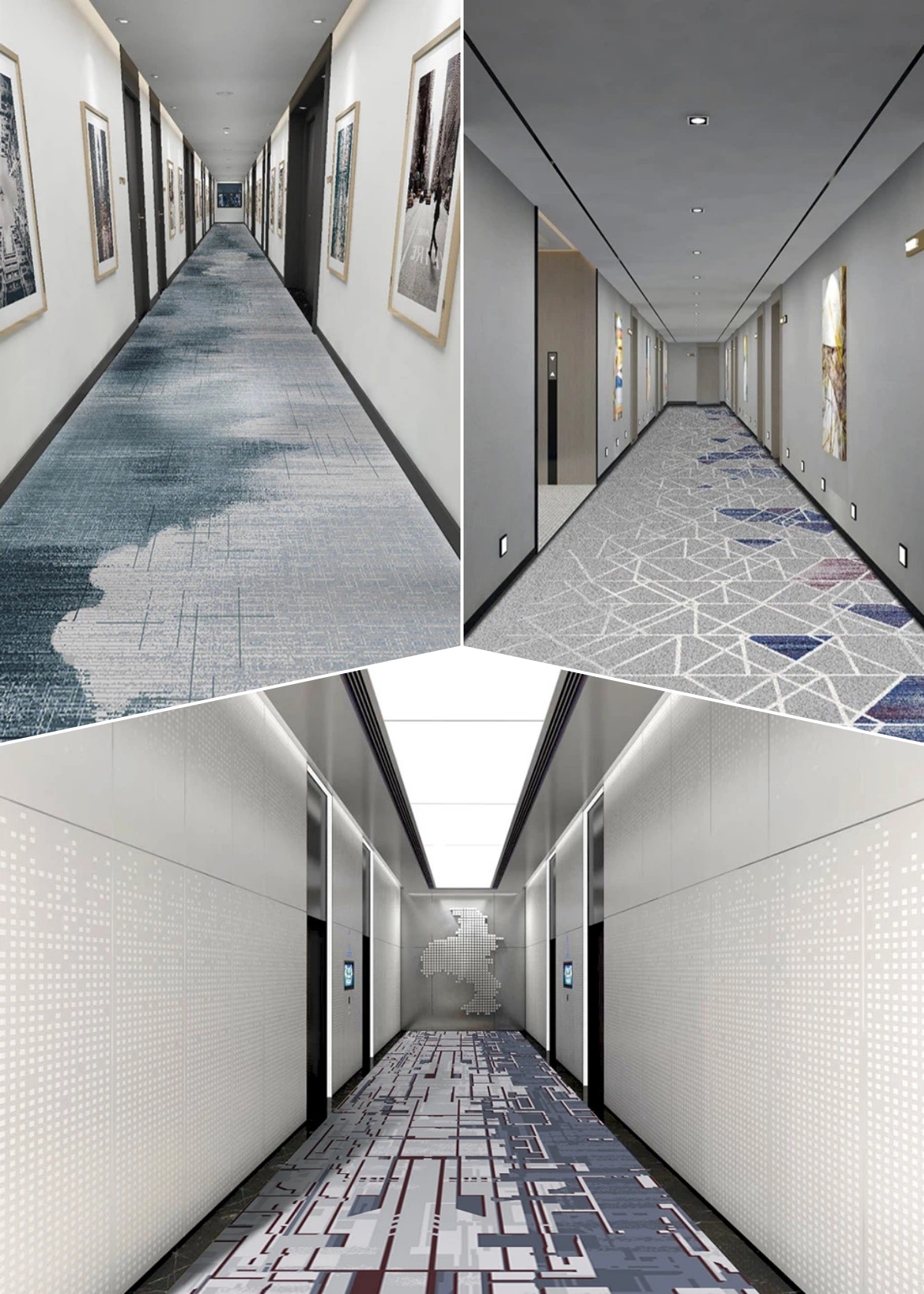 Moquette Axminster su misura per hotel e casinò, da parete a parete. 5