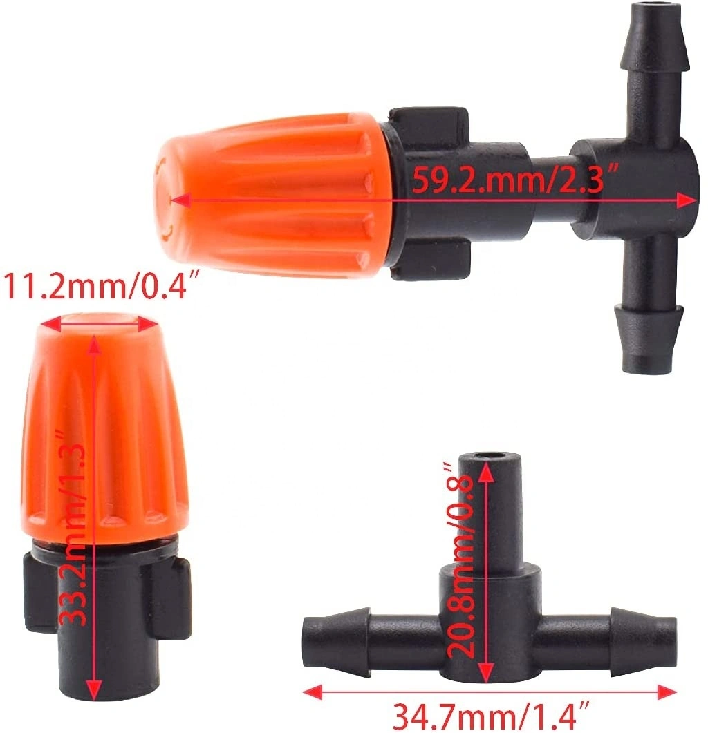 HYRT Adjustable Greenhouse Mist Nozzle Sprinkler Head 40L/h 1