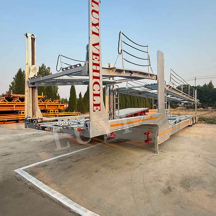8 Bits Galvanized Car Carrier Semi Trailer | LUYI 3