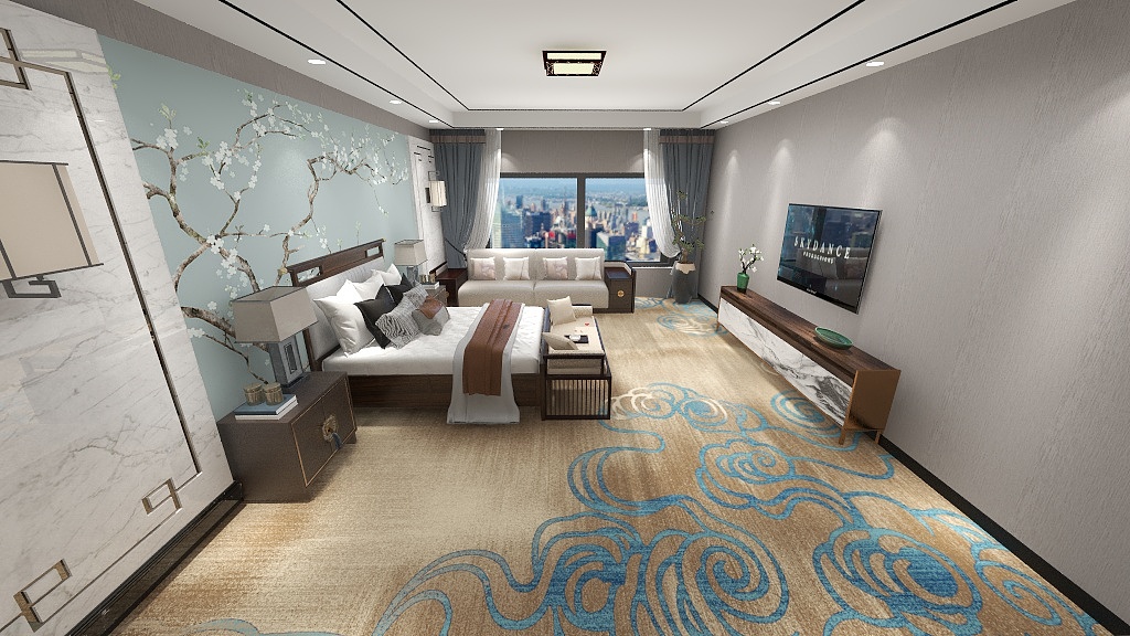 Tapis Akminster sur mesure imperméable en Turquie pour les chambres 4
