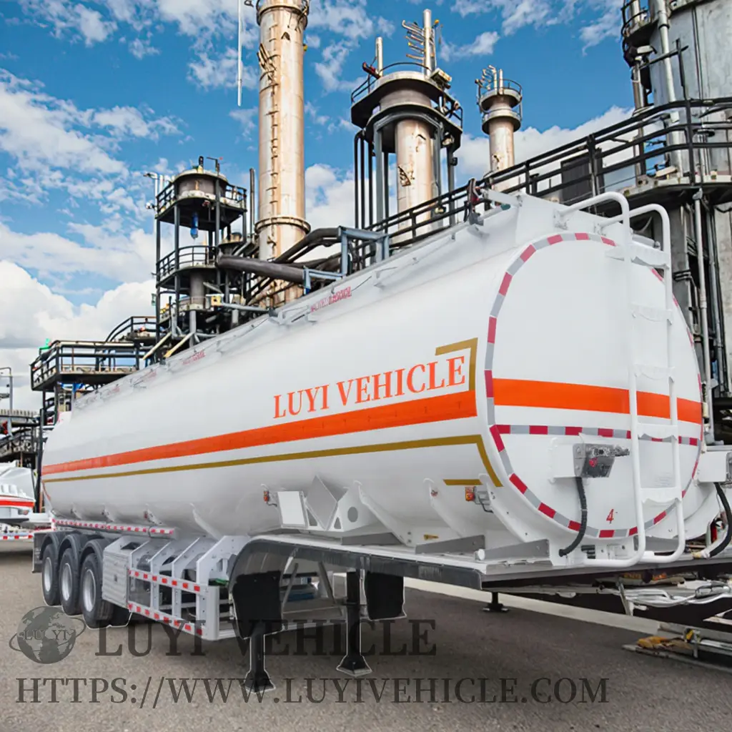 Semirremolque cisterna de aceite de 3 ejes, 6 compartimentos y 45 m³ 1