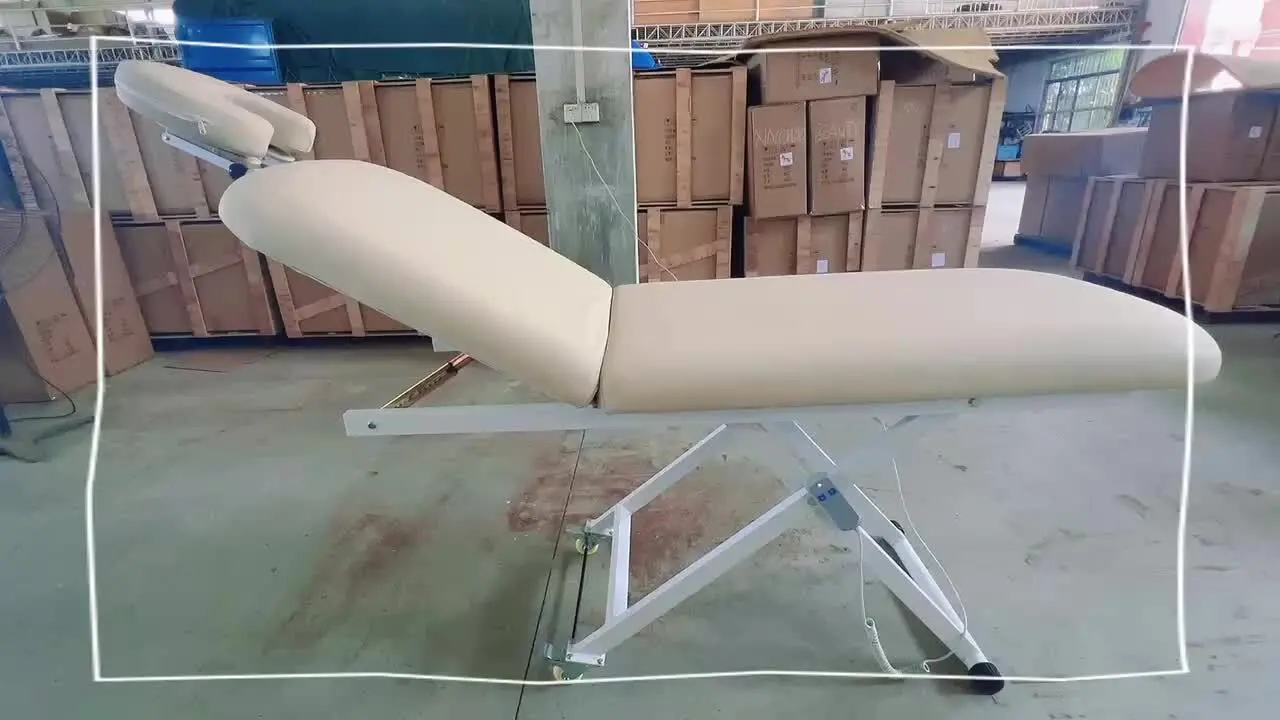 Customizable Portable Wheel Electric 1-Motor Metal Modern Beauty Massage Bed Face Bed Tattoo Bed XC-609 for Beauty Salon 1