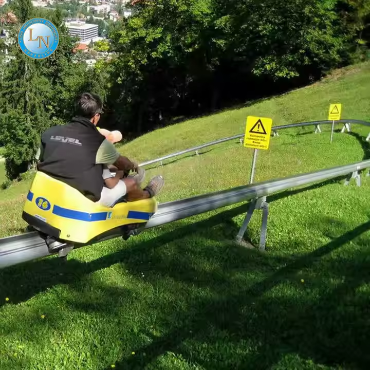 Горные горки Alpine Mountain Coaster Ride | Захватывающий аттракцион Ridge Runner для парков приключений & Батутные парки | Прочный металл | LINO 5