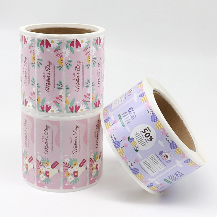 Custom Waterproof Vinyl Holiday Tag Stickers on Synthetic Paper 1