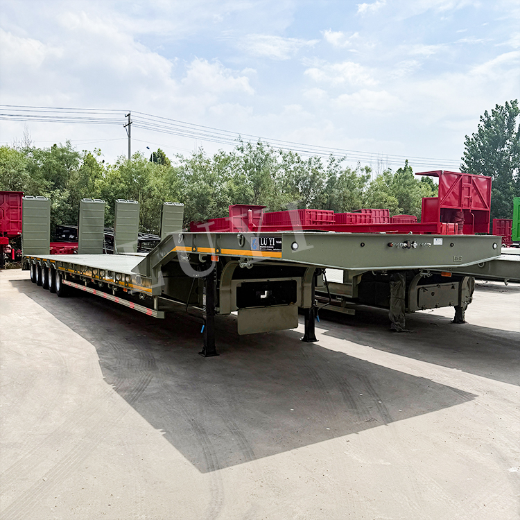 4/5 / 6axle Semi-remorque d'équipement de transport en service lourd 1