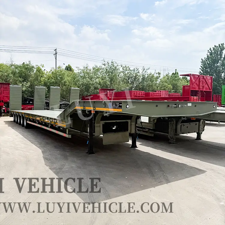 4/5 / 6axle Semi-remorque d'équipement de transport en service lourd 1