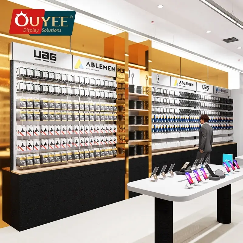 Étagère murale/sur pied pour téléphones portables - Présentoir pour coques de téléphone 1