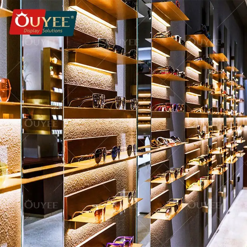 خزائن عرض معدنية للنظارات ذات أبواب زجاجية 1