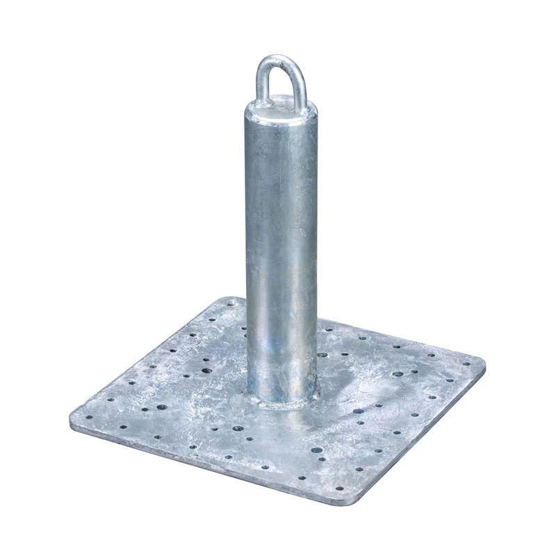 Galvanized Roof Anchor for Steel Wood Concrete Rooftops, Fixed-Post Anchorage Solution 1