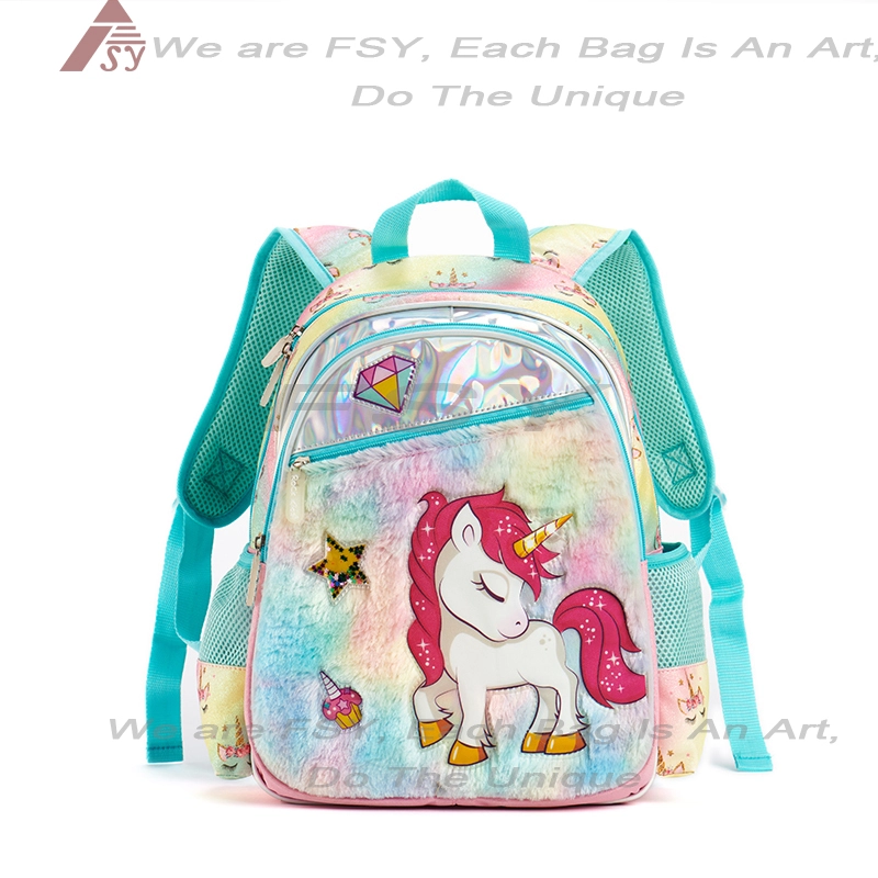 Wholesales Girls Unicorn School Bags For Children Girl Boy Students School Bags Backpack Custom 1