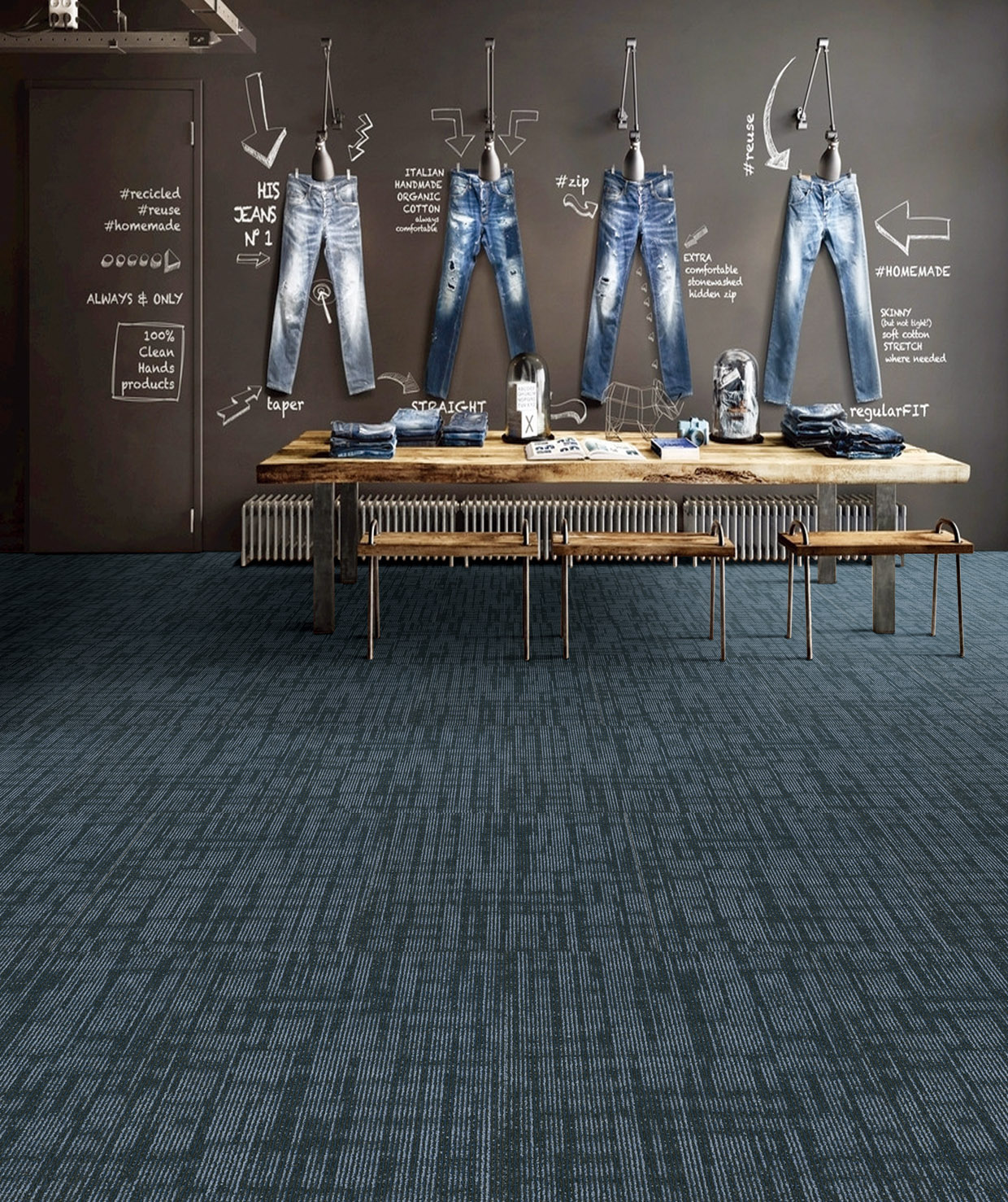 Carpet Tile for Hotel Corridor - 50x50 cm, Large Stock 3