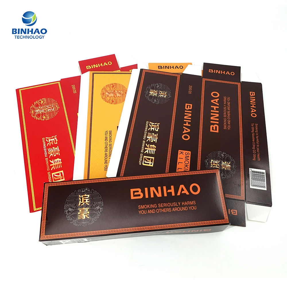 230g Disposable Soft Paper Plain Cigarette Box Packets With Customized Warnings Rohs Certificate 1