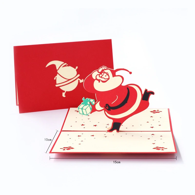 Eco-Friendly Custom Logo Printing Kraft Paper Envelope Packaging New Style Folding Postcards 1