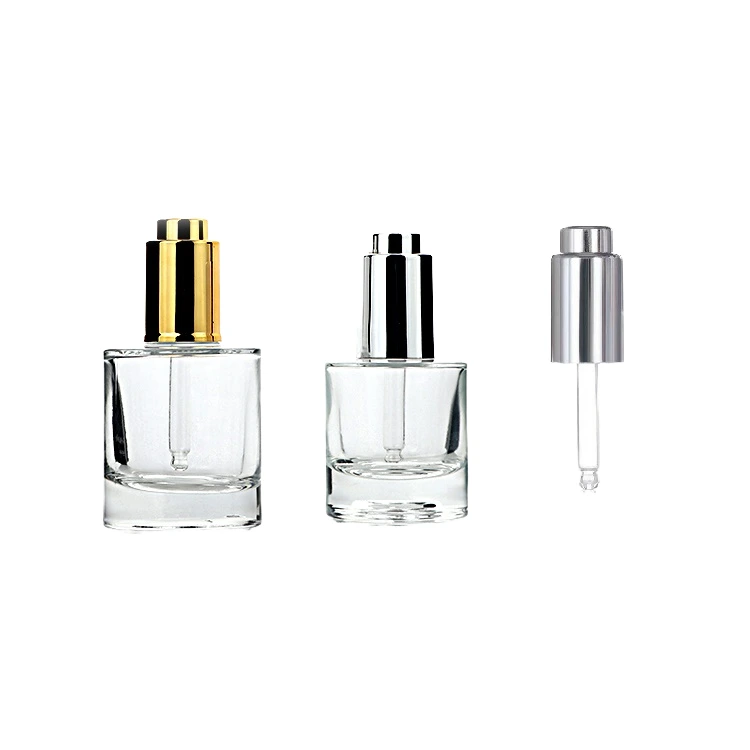 50ml Clear Glass Dropper Bottle for Skin Care Serum 1