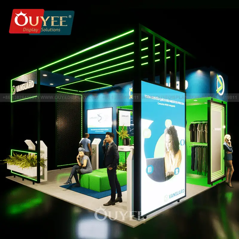 Stands d'exposition et de salon personnalisés avec modules LED recyclables 1