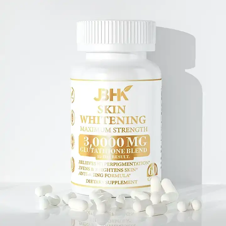 Custom Label Glutathione Skin Whitening Vitamin Capsules 60ct 1