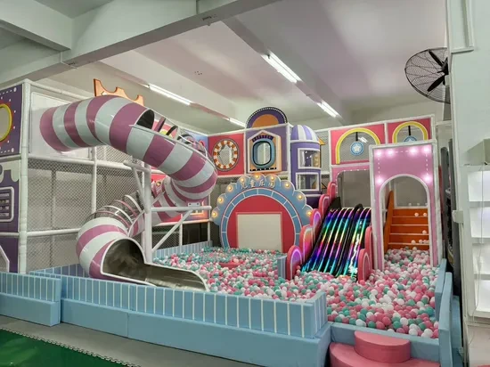 Smart Kids Funny Amusement Park Play Center Equipment Soft Play Plastic PVC Toys Indoor Playground with Trampoline - Adventure Amusement Park Indoor Playground and Plastic PVC Soft Play Toys price 1