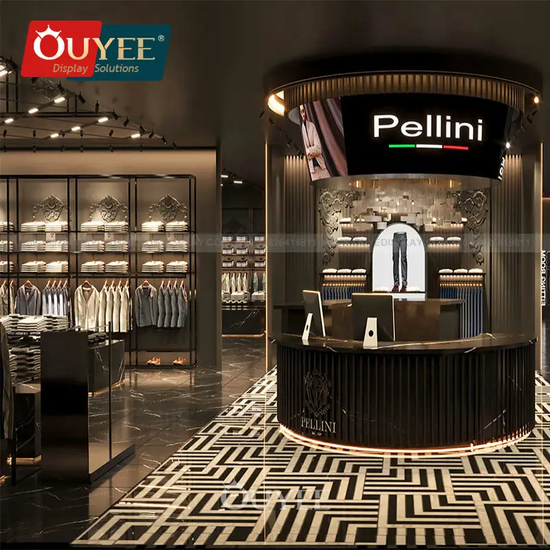 Banco cassa per negozio di abbigliamento maschile 1