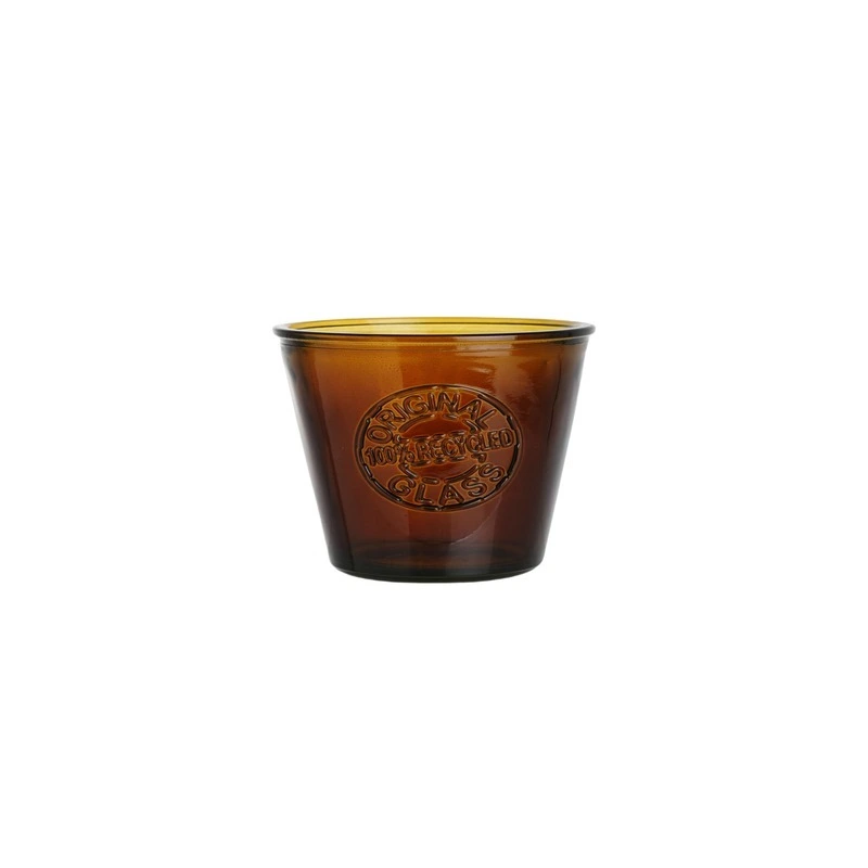 Tazza in vetro riciclato marrone da 260 ml 1