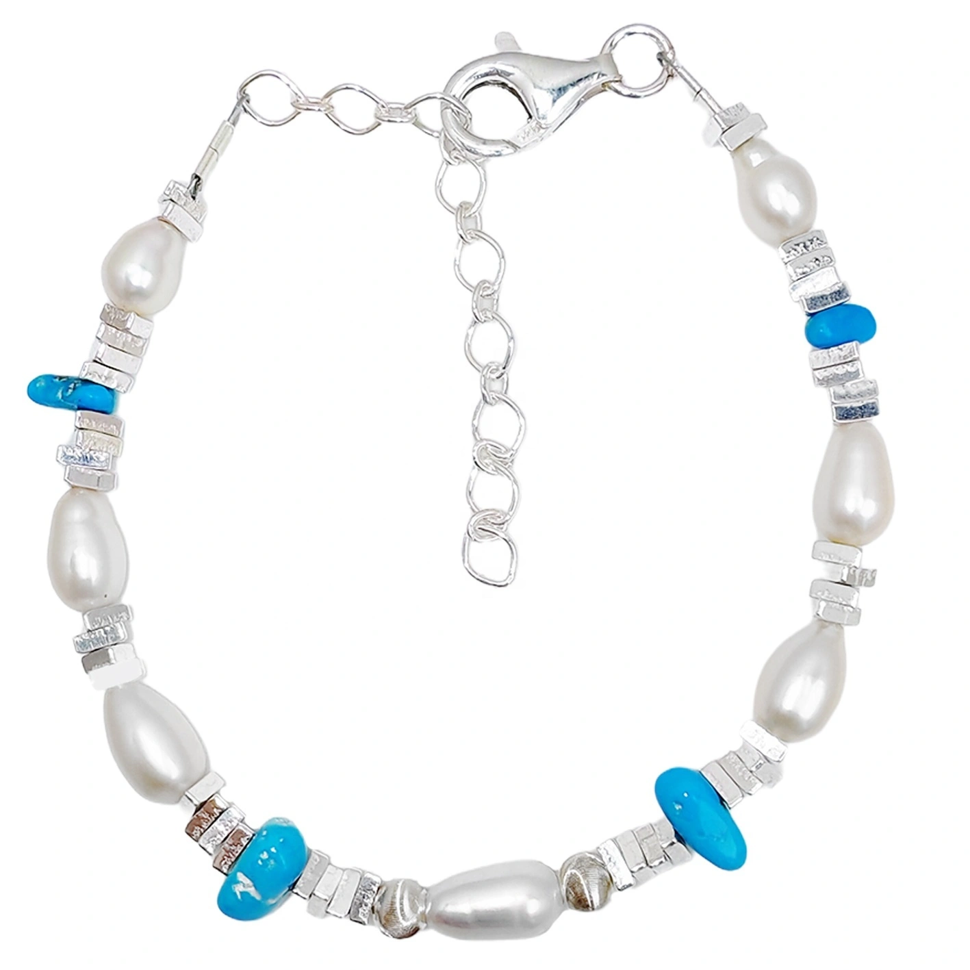 Natural Turquoise Pearl Bracelet High Quality Bracelet Natural Pearl S925 Jewelry Winter Gift To Her 1