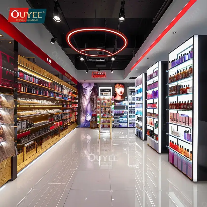 Expositor para Cosméticos e Produtos de Beleza - Suporte para Perfumes e Prateleira para Perucas 1