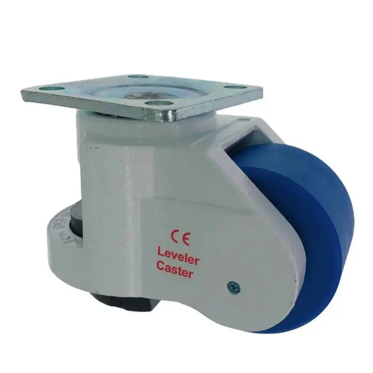 Gd150f Leveling Height Ajusted Strong Moving Heavy Duty Nylon Swivel Caster Wheel For Big Machine 1