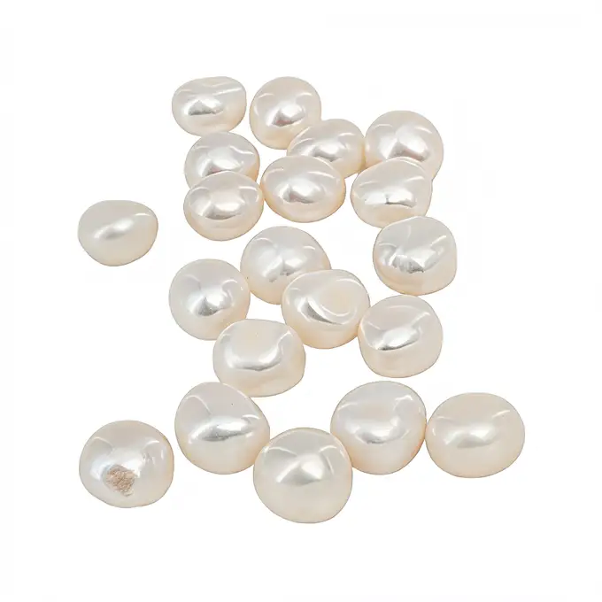 Perlas naturales de agua dulce en forma de pepita de 7-8 mm para la fabricación de joyas. 1