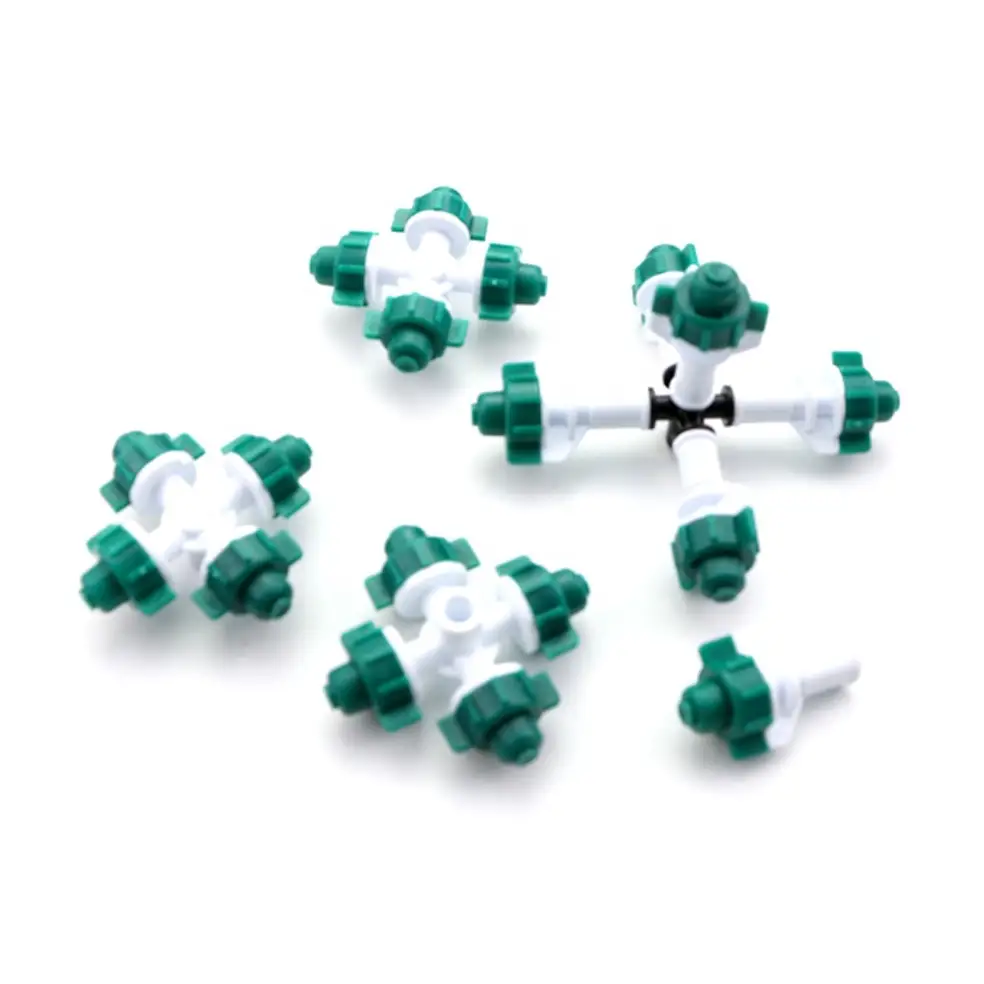 1米PP材质四出口微雾喷洒器，适用于花园，喷水量10-50升/小时 1