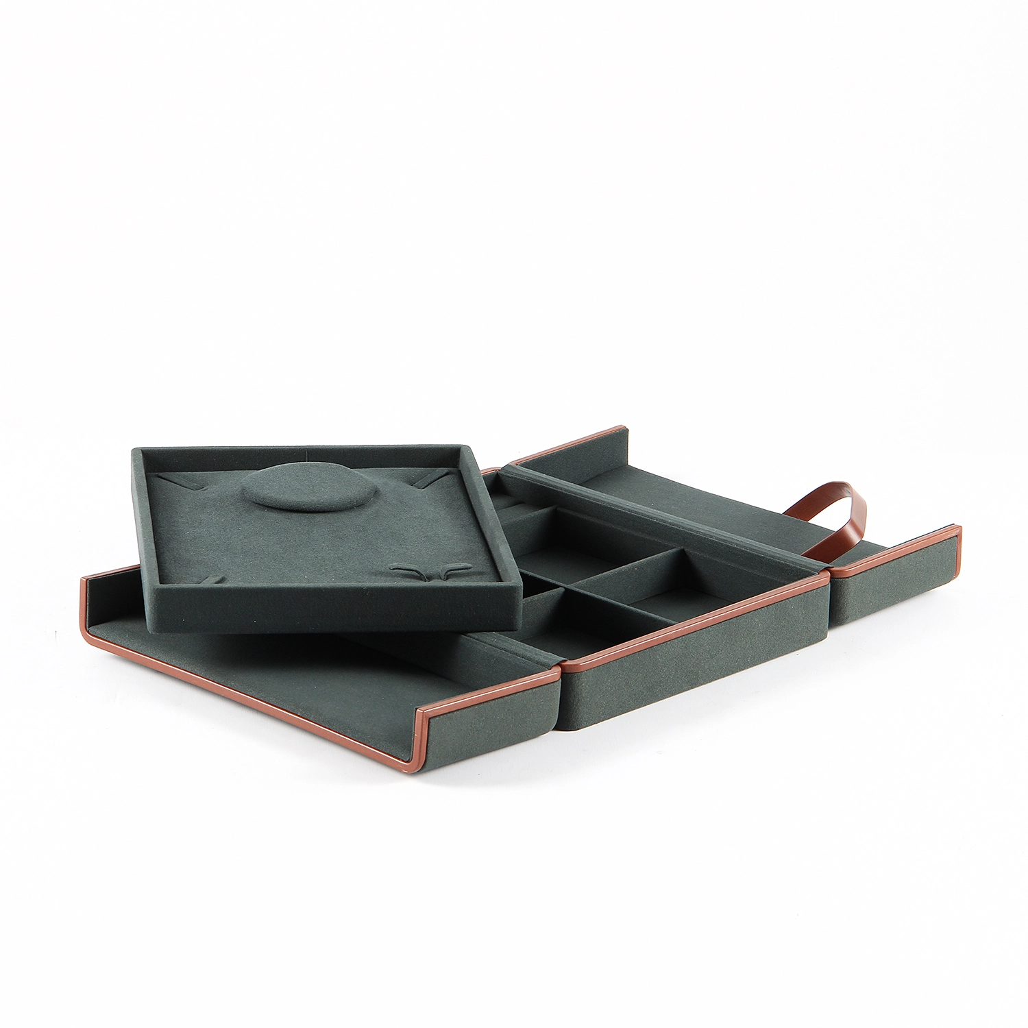 Customized Luxury PU Leather Jewelry Packaging Box for Rings, Earrings, Necklaces, Bracelets 1
